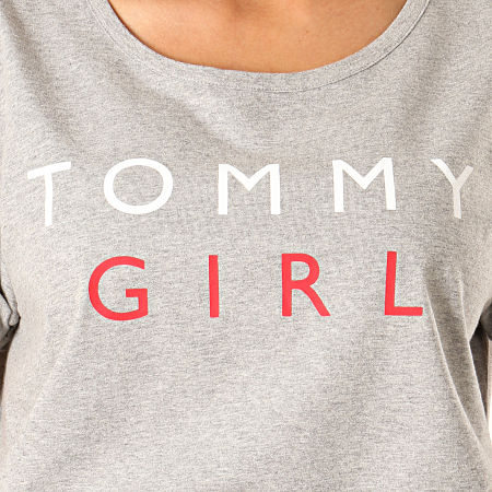 Tommy Hilfiger - Tee Shirt Femme 1619 Gris Chiné