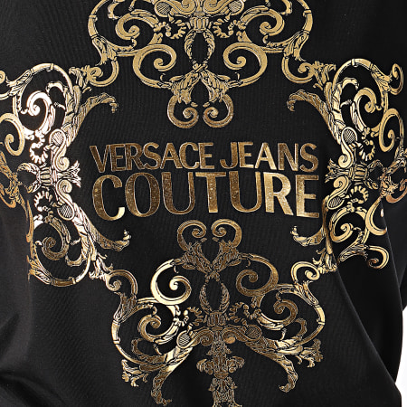 Versace Jeans Couture - Tee Shirt Femme Renaissance Adriano B3GUA7EA-30215 Noir Doré