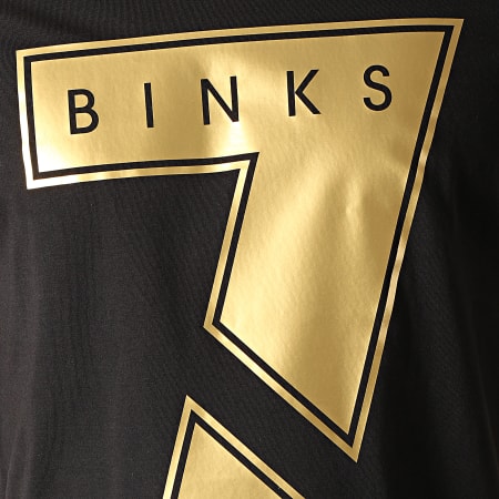 7 Binks - Tee Shirt Seven Noir Doré
