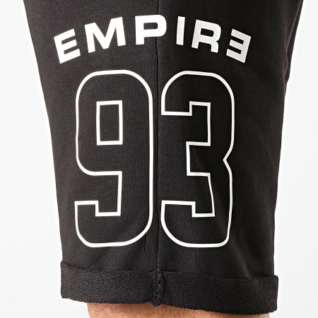 93 Empire - Short Jogging Dossard Noir Blanc
