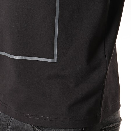 EA7 Emporio Armani - Tee Shirt Manches Longues 6GPT10-PJ20Z Noir Argenté
