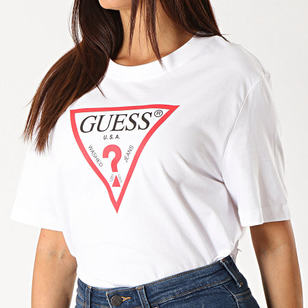 Guess - Tee Shirt Femme W94I73-K8HA0 Blanc
