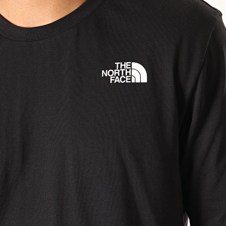 The North Face - Tee Shirt Manches Longues Simple Dome 3L3B Noir Blanc