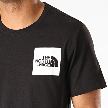 The North Face - Tee Shirt Fine CEQ5 Noir Blanc