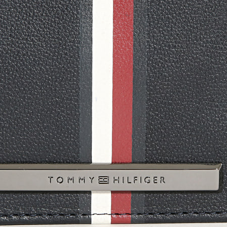 Tommy Hilfiger - Portefeuille Corp Plaque Stripe Mini 5475 Bleu Marine