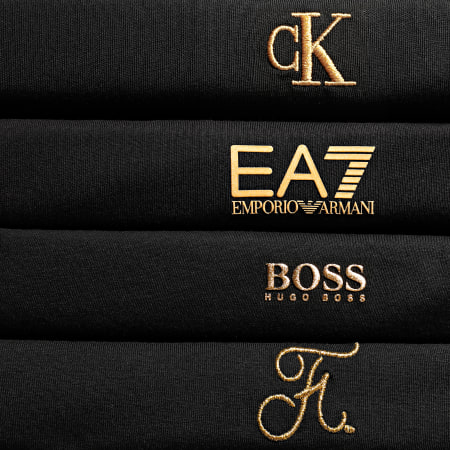 EA7 Emporio Armani - Camiseta 8NPT51-PJM9Z Negro Oro