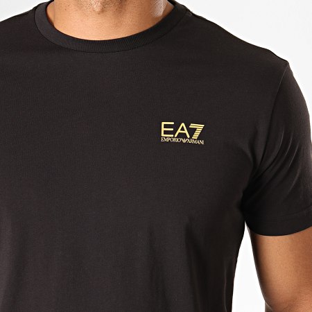 EA7 Emporio Armani - Tee Shirt 8NPT51-PJM9Z Noir Doré