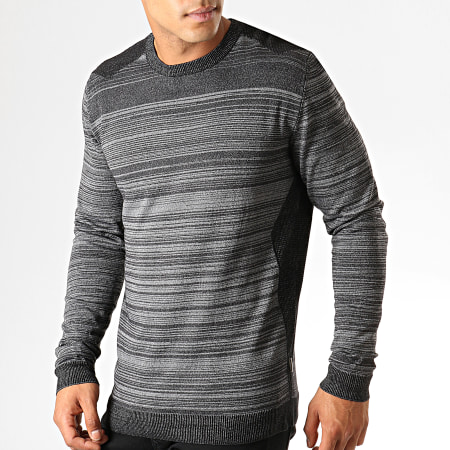 Jack And Jones - Pull Coelm Gris Anthracite Chiné