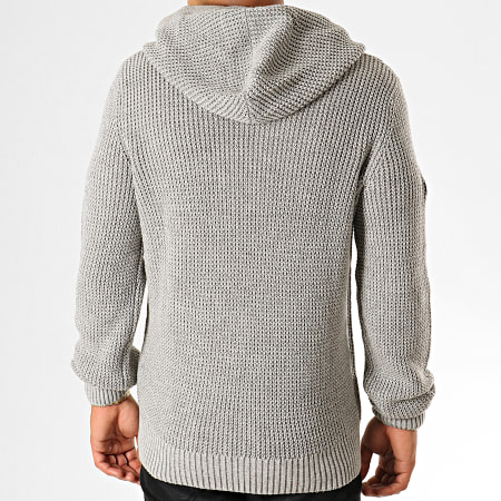 Jack And Jones - Pull A Capuche Xavier Gris Chiné