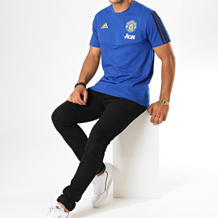 Adidas Sportswear - Tee Shirt De Sport A Bandes Manchester United FC DX9021 Bleu Roi