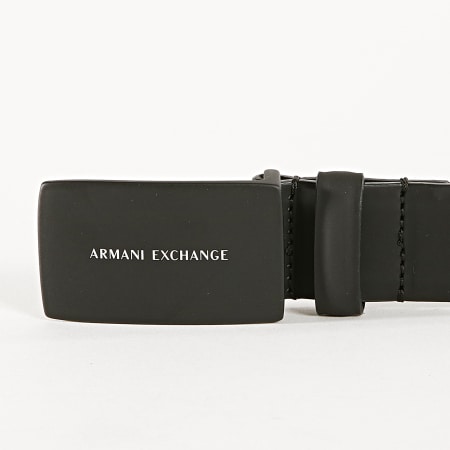 Armani Exchange - Ceinture En Cuir Plate Belt 951190-9A038 Noir
