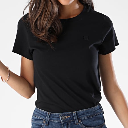 Calvin Klein - Tee Shirt Slim Femme 1818 Noir