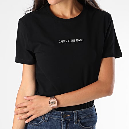 Calvin Klein - Tee Shirt Slim Femme 2258 Noir