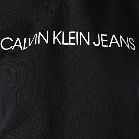 Calvin Klein - Sweat Capuche Femme Institutional 2308 Noir 