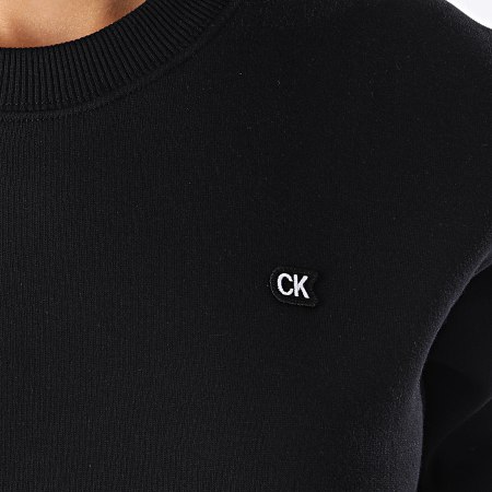 Calvin Klein - Sweat Crewneck Crop Femme 2500 Noir