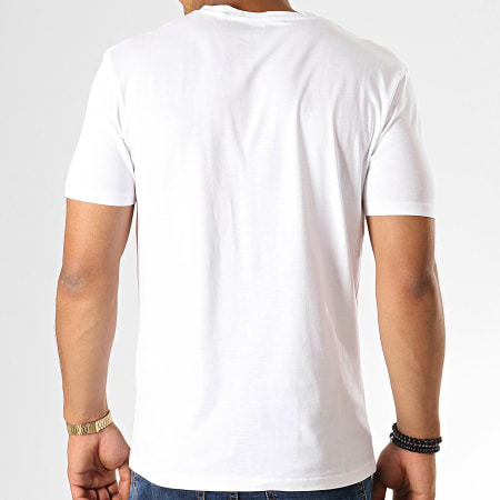 Celio - Tee Shirt Col V Poche Pebasic Blanc