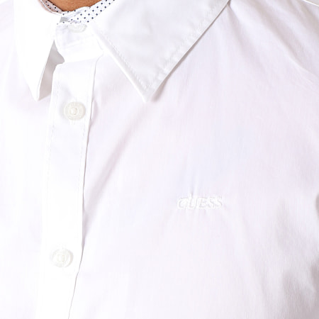 Guess - Chemise Manches Longues M93H41-W7ZK0 Blanc