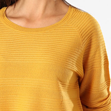 Only - Pull Femme Caviar Jaune Moutarde