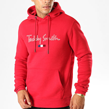 Teddy Smith - Sweat Capuche Seven Rouge