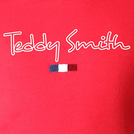 Teddy Smith - Sweat Capuche Seven Rouge