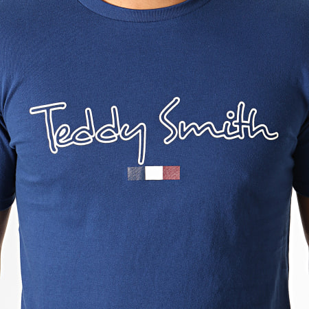 Teddy Smith - Tee Shirt Teven Bleu Marine
