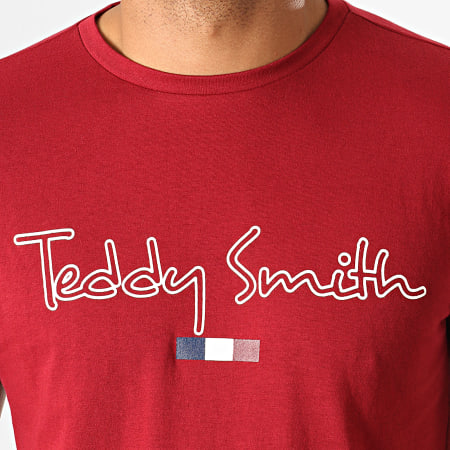 Teddy Smith - Tee Shirt Teven Bordeaux