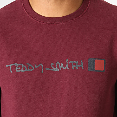 Teddy Smith - Sweat Crewneck Strat Bordeaux