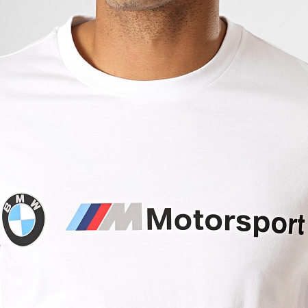 Puma - Tee Shirt BMW Motorsport Logo 595369 Blanc