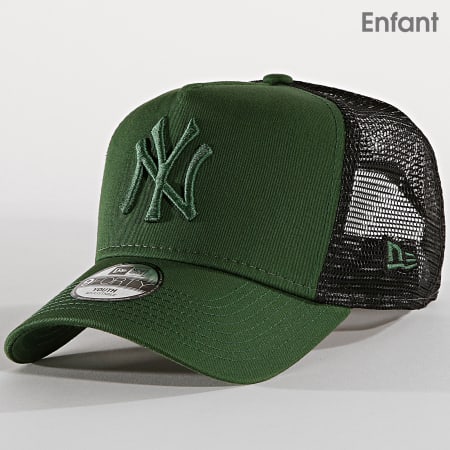 New Era - Casquette Enfant Trucker League Essential 12061641 New York Yankees Vert Anglais Noir