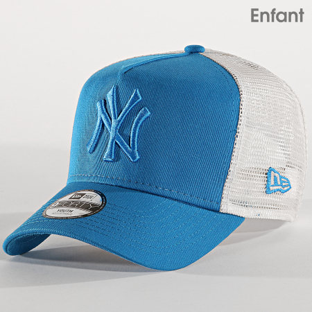 New Era - Casquette Enfant Trucker League Essential 12061643 New York Yankees Bleu BlancNoir