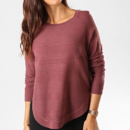 Only - Pull Femme Caviar Bordeaux