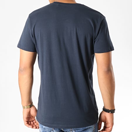 Pepe Jeans - Tee Shirt Flag Logo Bleu Marine