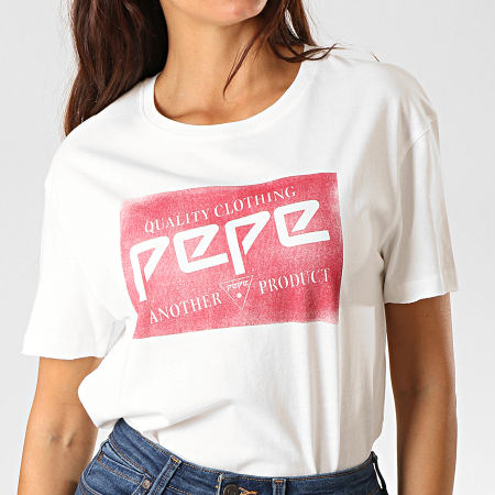 Pepe Jeans - Tee Shirt Femme Morgane Blanc