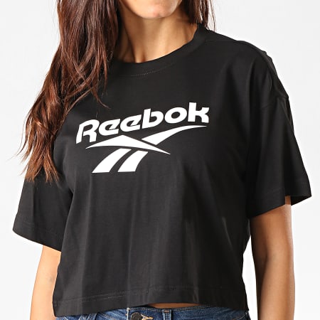 Reebok - Tee Shirt Crop Femme Classics Vector FK3378 Noir