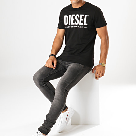 Diesel - Tee Shirt Diego Logo 00SXED-0AAXJ Noir