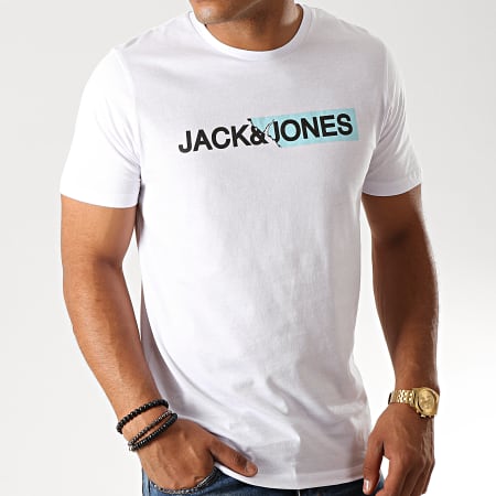 Jack And Jones - Tee Shirt Ripped Blanc