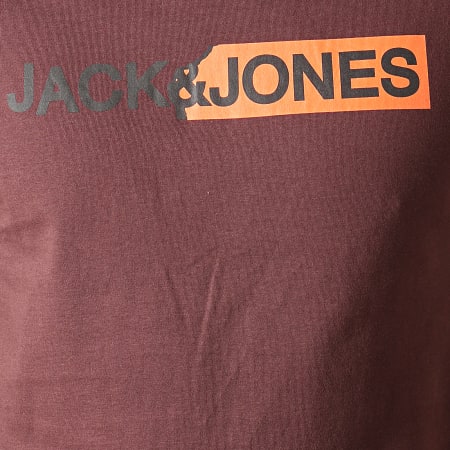 Jack And Jones - Tee Shirt Ripped Bordeaux