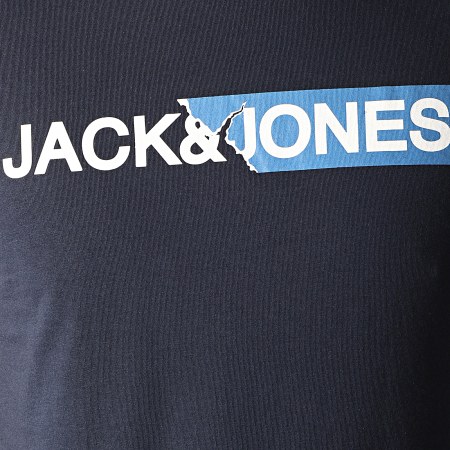 Jack And Jones - Tee Shirt Ripped Bleu Marine