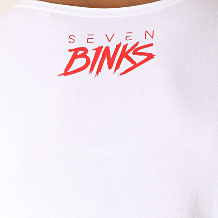 7 Binks - Débardeur Seven Blanc Rouge