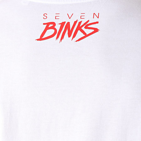 7 Binks - Tee Shirt Seven Blanc Rouge