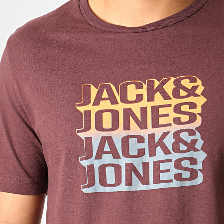 Jack And Jones - Tee Shirt Jonnie Bordeaux