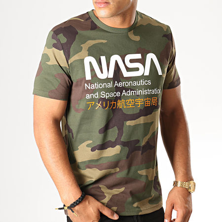 NASA - Admin 2 Camuflaje Verde Caqui Camiseta