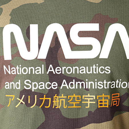 NASA - Tee Shirt Admin 2 Camouflage Vert Kaki
