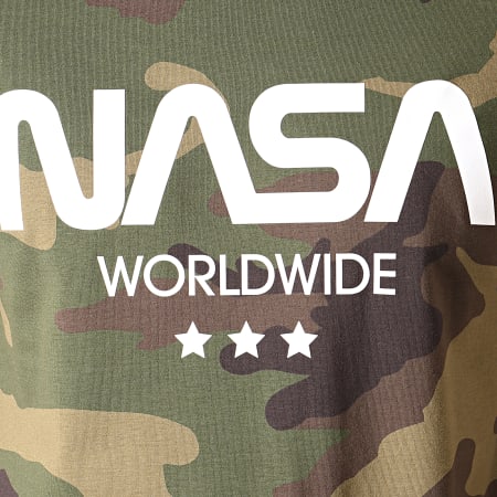 NASA - Tee Shirt Worldwide Camouflage Vert Kaki