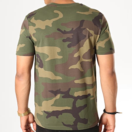 NASA - Worm Logo Camouflage Tee Shirt Verde Khaki