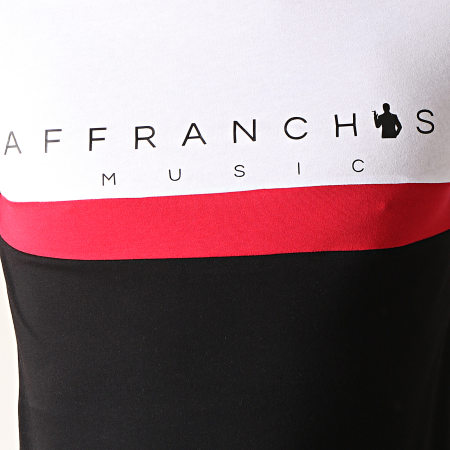 Affranchis Music - Maglietta tricolore nera bianca rossa