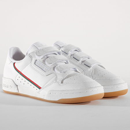 Adidas Originals - Baskets Continental 80 Strap EE5359 Footwear White Coral Green Scarlet