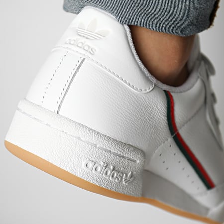 Adidas Originals - Baskets Continental 80 Strap EE5359 Footwear White Coral Green Scarlet