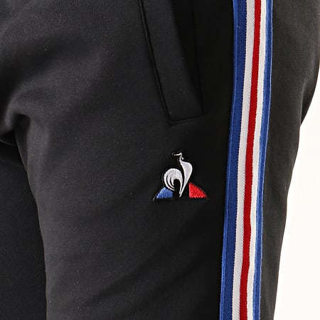 Le Coq Sportif - Pantalon Jogging Slim A Bandes Tricolore N3 1921930 Noir