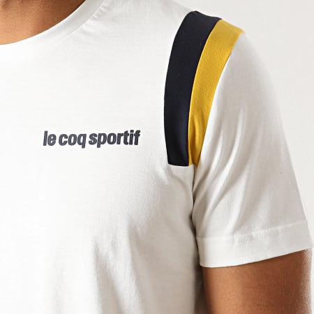 Le Coq Sportif - Tee Shirt Tricolore N5 1922175 Ecru